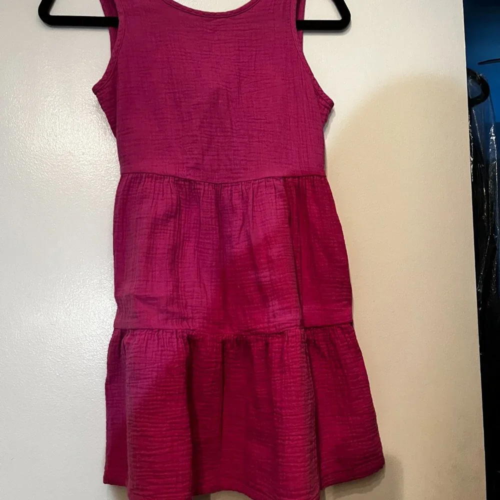 Cat &‎ Jack Pink 100% Cotton Girls Dress Size L 10/12